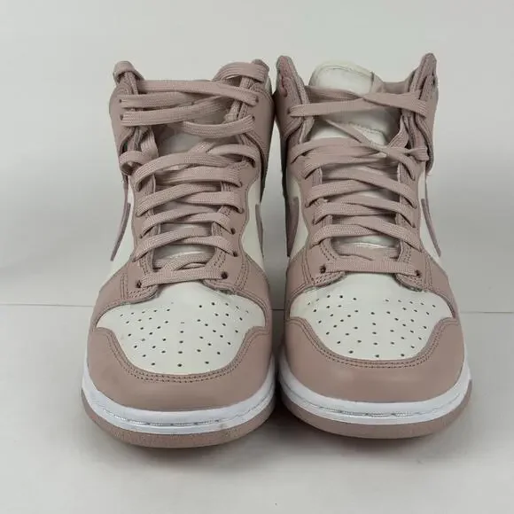 Nike Dunk High Women's 8 PInk Oxford White Leather Sneaker Shoes DD1869-003 - Picture 4 of 8